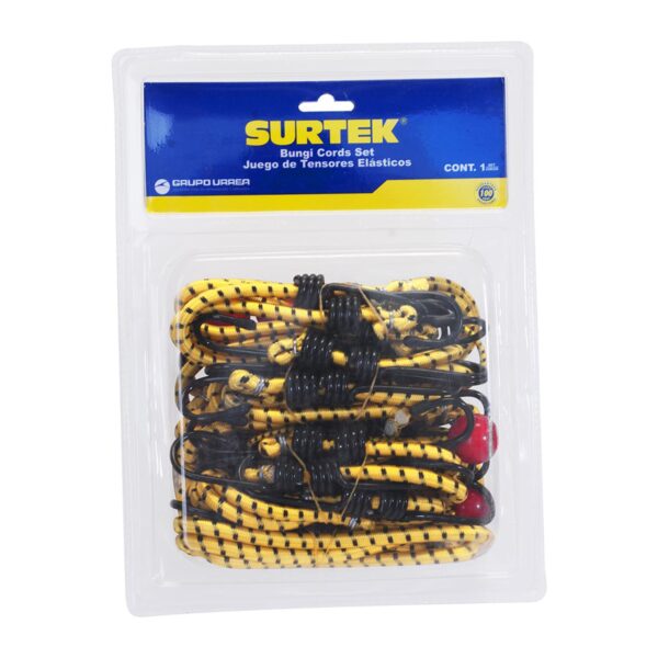 151260 Juego de tensores elasticos, 12 piezas Surtek