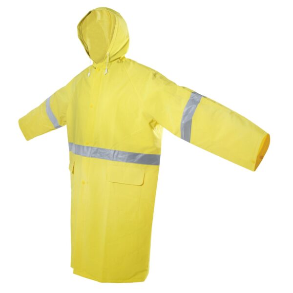 137611 Gabardina impermeable con cintas reflejantes CH Surtek
