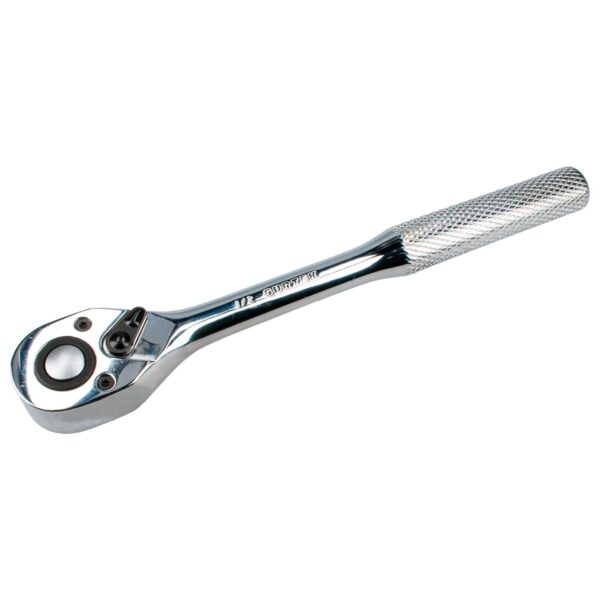 F5849 Matraca reversible para dado cuadro de 1/2", cabeza tipo pera, mango moleteado Surtek