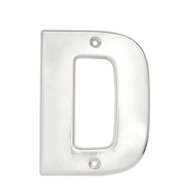 L70DC Letra D bold 4" cromo satinado Lock