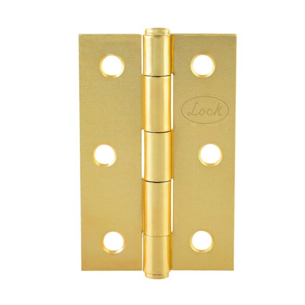 LBA15LB Bisagra alargada de acero laton brillante 1.5" x 1.46" Lock