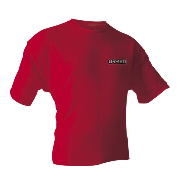 PLA201L Playera cuello redondo color rojo talla G Urrea
