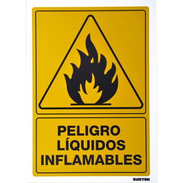 SES32 Señal "Peligro liquidos inflamables" Surtek