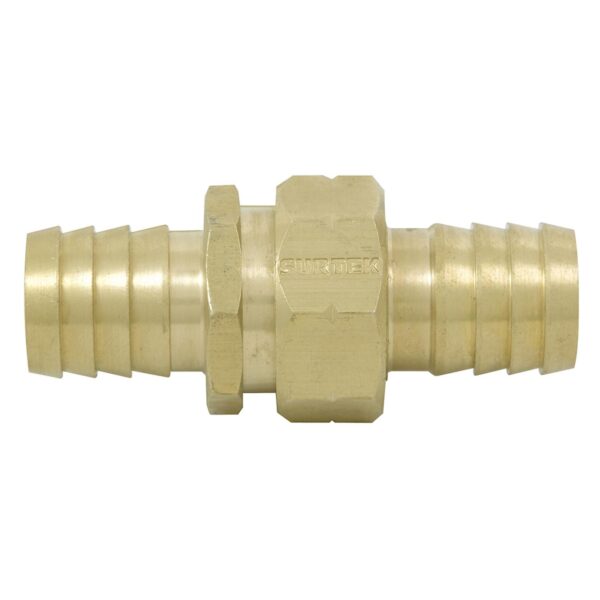 130373 Conector para manguera de riego de laton, 5/8" macho-hembra Surtek