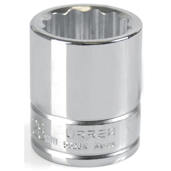 5528M Dado cuadro de 3/4", 12 puntas, metrico, 28 mm Urrea