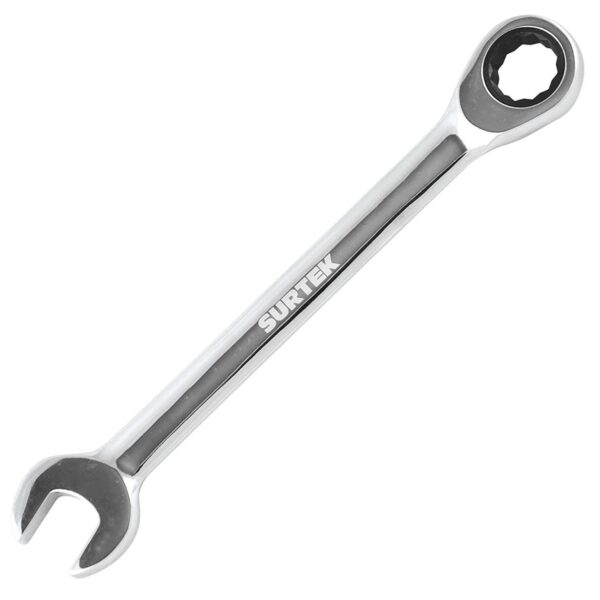 100534 Llave combinada pulido espejo de matraca en pulgadas, 12 puntas, 7/16" Surtek