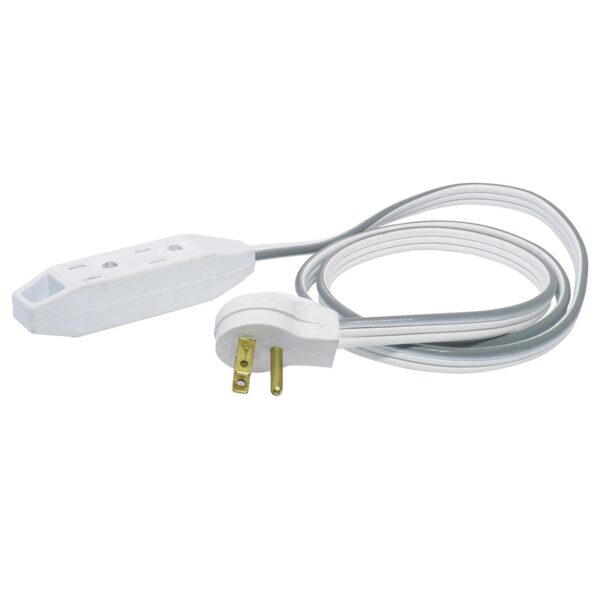 136052 Extension electrica plana aterrizada color amarillo, 3 m Surtek