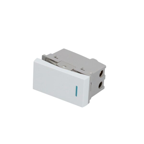 P605B Switch 1/3, linea Premium, color blanco Surtek
