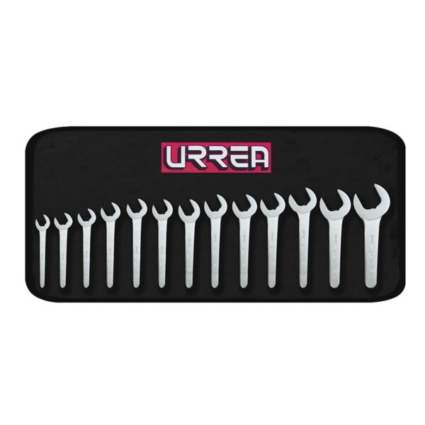 U3500A Juego de llaves de servicio satinadas en pulgadas, 13 piezas Urrea