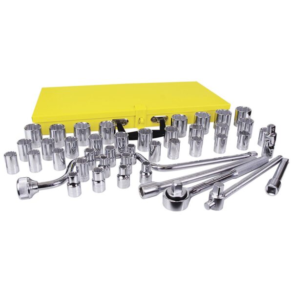 F10SM Juego de dados y accesorios cuadro de 1/2" combinado, 43 piezas Surtek