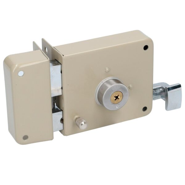 13CS Cerradura de sobreponer funcion instala facil, izquierda, llave tetra, en caja Lock