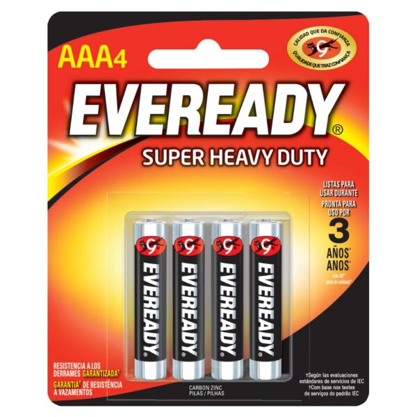 1212-4 Pila alcalina Eveready® "AAA", 4 piezas Surtek