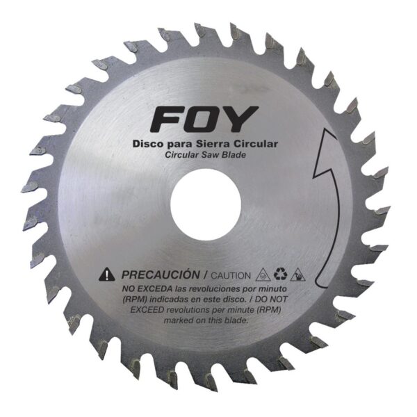 143554 Disco para sierra circular para corte madera 24 dientes, 8-1/4" Foy