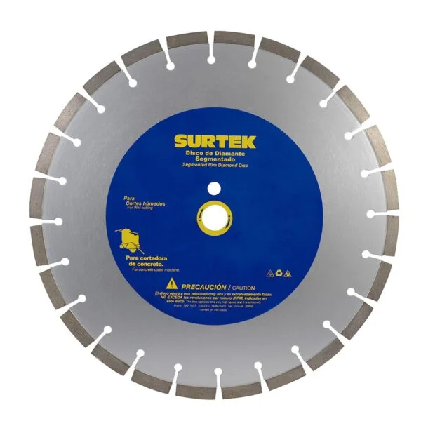 123476 Disco de diamante para cortadora de concreto, 20" Surtek