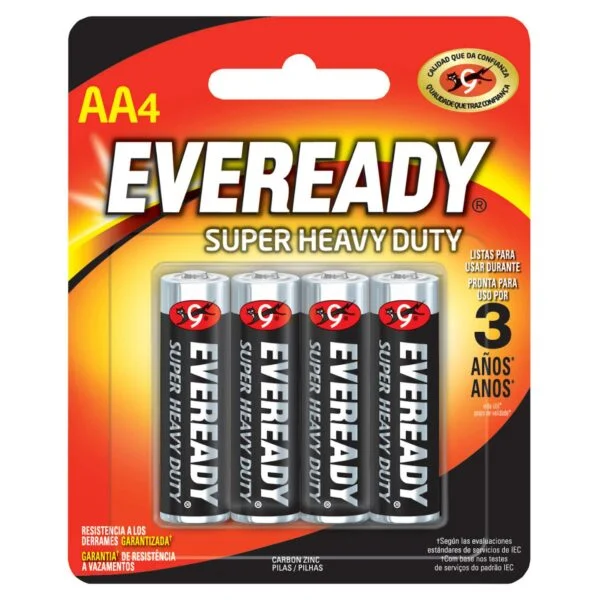 1215-4 Pila alcalina Eveready® "AA", 4 piezas Surtek