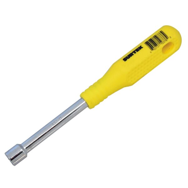 D4508 Destornillador con mango amarillo, de caja en pulgadas 1/4" x 3" Surtek