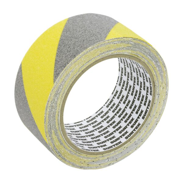 137369 Cinta antiderrapante ancho 50 mm de 5 m, color amarillo/gris Surtek