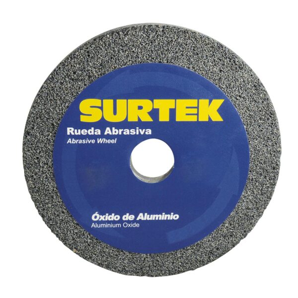 128007 Rueda abrasiva de oxido de aluminio grano 60, 6" x 1" Surtek