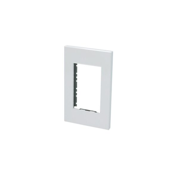 P603B Placa 1 modulo 1/1, linea Premium, color blanco Surtek