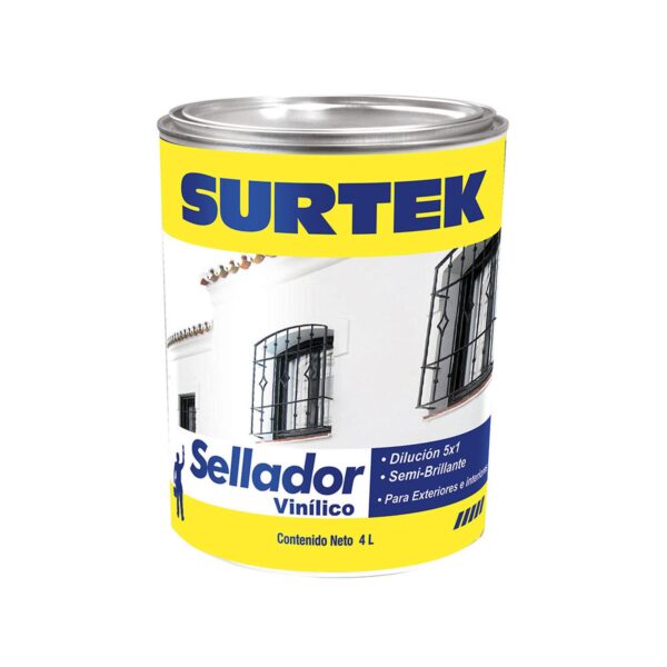 SV100 Sellador vinilico 4 Lt color blanco Surtek
