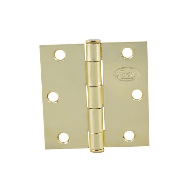 LBC20LB Bisagra cuadrada perno suelto de acero laton brillante 2" x 2" Lock
