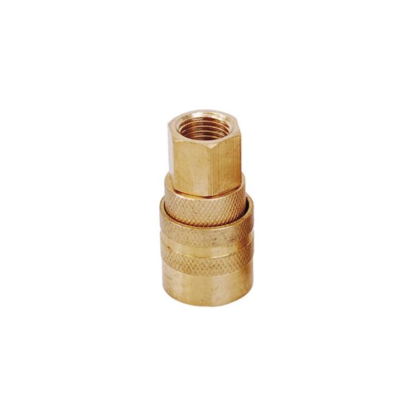 108125 Cople de bronce de conexion rapida 1/4" NPT, hembra Surtek