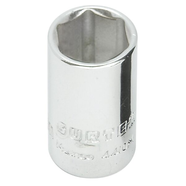 4410M Dado cuadro de 1/4" metrico, 6 puntas, 10 mm Surtek