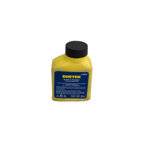 134000 Aceite semi sintetico dos tiempos 50:1, 80 ml Surtek