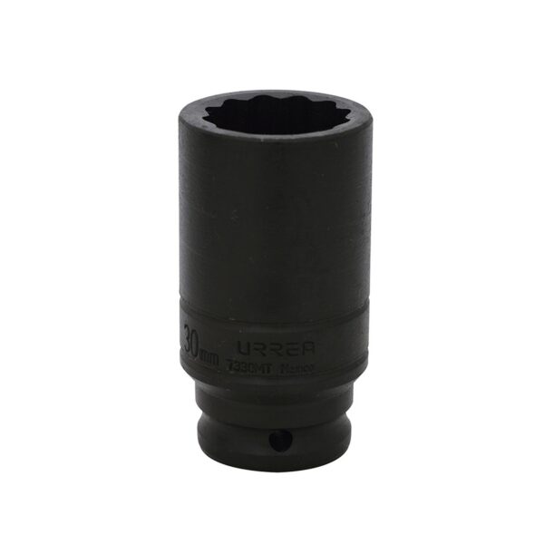 7330MT Dado de impacto largo cuadro de 1/2", 12 puntas, metrico, 30 mm Urrea