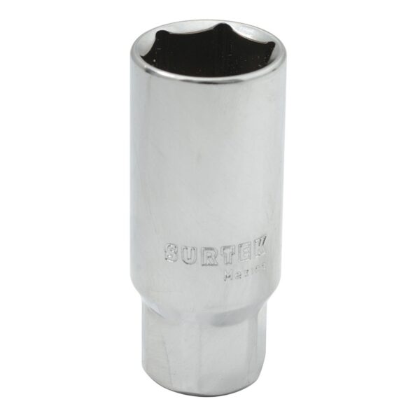F582050 Dado para bujia con neopreno en pulgadas, cuadro 1/2", 6 puntas, 5/8" Surtek