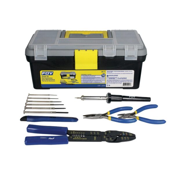 JEL12 Juego combinado de herramienta para electricista, 12 piezas Foy