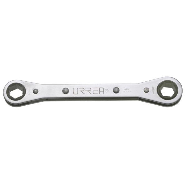 1197M Llave de estrias pulido espejo plana de matraca metrica, 12 puntas, 19 x 21 mm Urrea