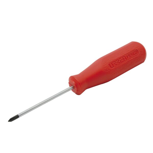 9682R Destornillador con mango rojo, punta Phillips barra redonda #1 x 3" Urrea