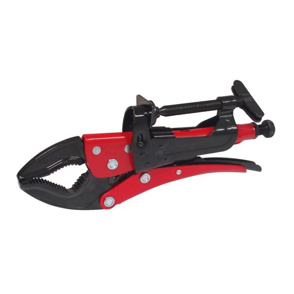 4102UR Pinza de presion de 10" quijada universal con soporte para banco Urrea