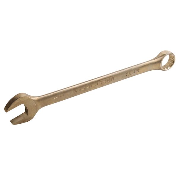 UH1224M Llave combinada de bronce-aluminio antichispa metrica, 12 puntas, 24 mm Urrea