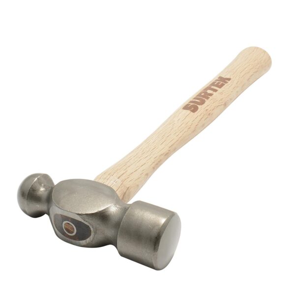 12S Martillo pulido de bola con mango de madera de encino de 13", 12 oz Surtek