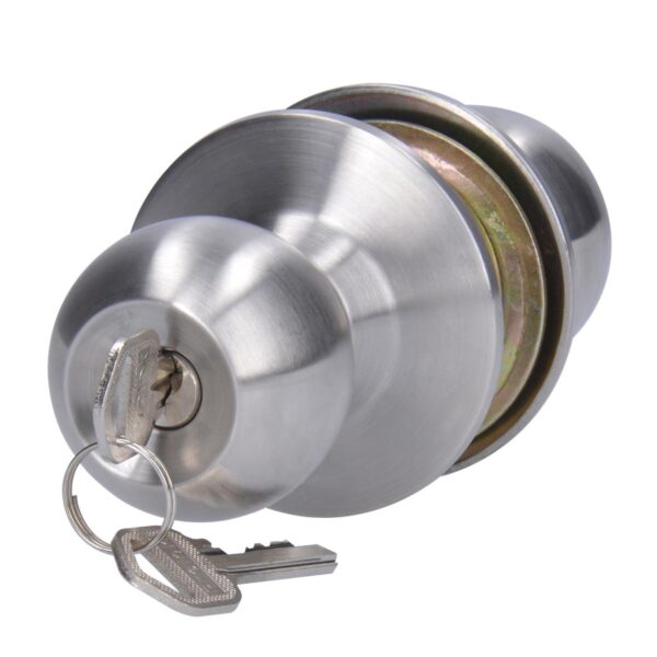 21POP Pomo cilindrico bola funcion entrada, acero inoxidable, llave estandar, en caja Prolok