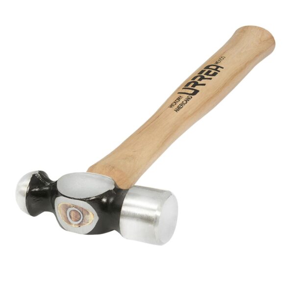 1312P Martillo maquinado de bola con mango de madera hickory Americano de 12-3/8", 12 oz Urrea