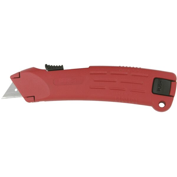689AR Navaja utilitaria retractil automatica de seguridad de 6-3/4" , cuerpo de zamac Urrea