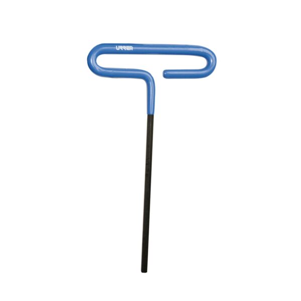 46510G Llave hexagonal corta tipo "T" mango de vinil, metrica, 2.5 mm Urrea