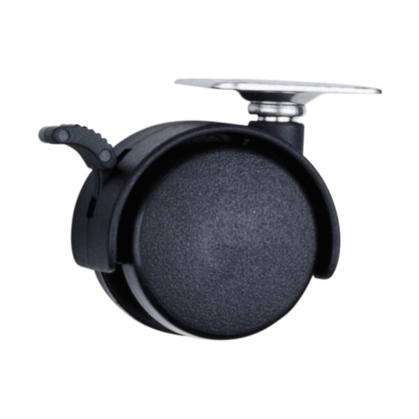RY4B Rodaja tipo yoyo con placa con freno 40 mm Surtek