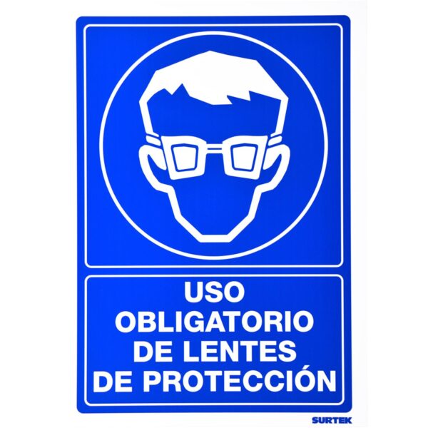 SES20 Señal "Uso obligatorio de lentes de proteccion" Surtek