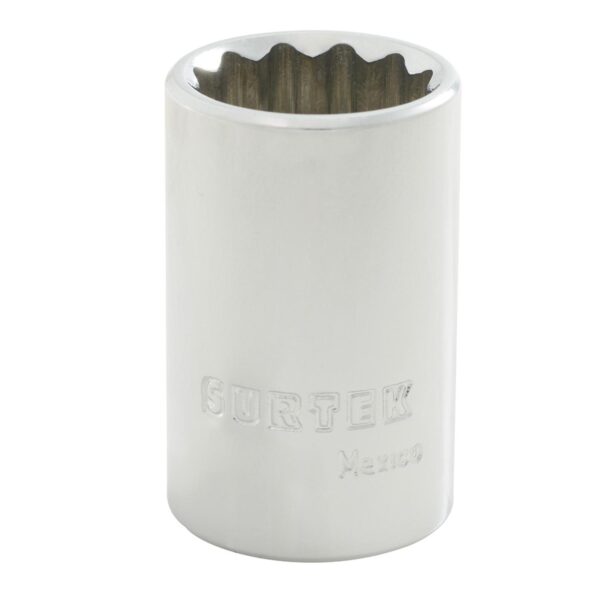 F5816M Dado metrico cuadro de 1/2", 12 puntas, 16 mm Surtek