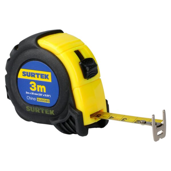 B122080 Flexometro con carcasa anti-impacto 3 m x 5/8" Surtek