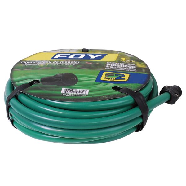 M12L15P Manguera para jardin lisa con conector plastico 1/2", 15 m Foy