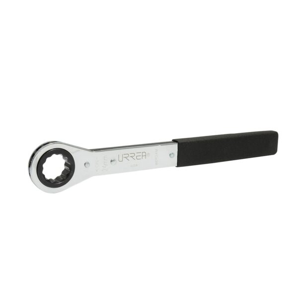 WER24M Llave de estrias pulido espejo plana de matraca metrica, 12 puntas, 24 mm Urrea