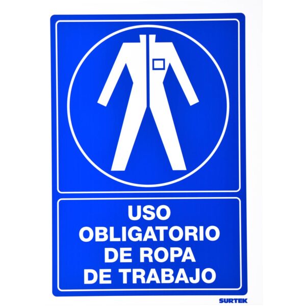 SES19 Señal "Uso obligatorio de ropa de trabajo" Surtek