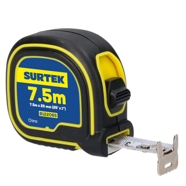 B122065 Flexometro con carcasa soft grip 7.5 m x 1" Surtek