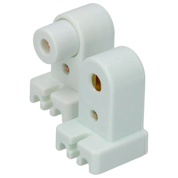 136673 Portalampara compacta Slim Line con terminales de presion, 2 piezas Surtek