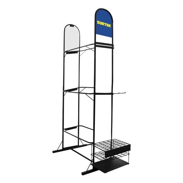 RCARRVER Exhibidor de piso vertical para carretillas y accesorios 86.5 x 60 x 193 cm Surtek
